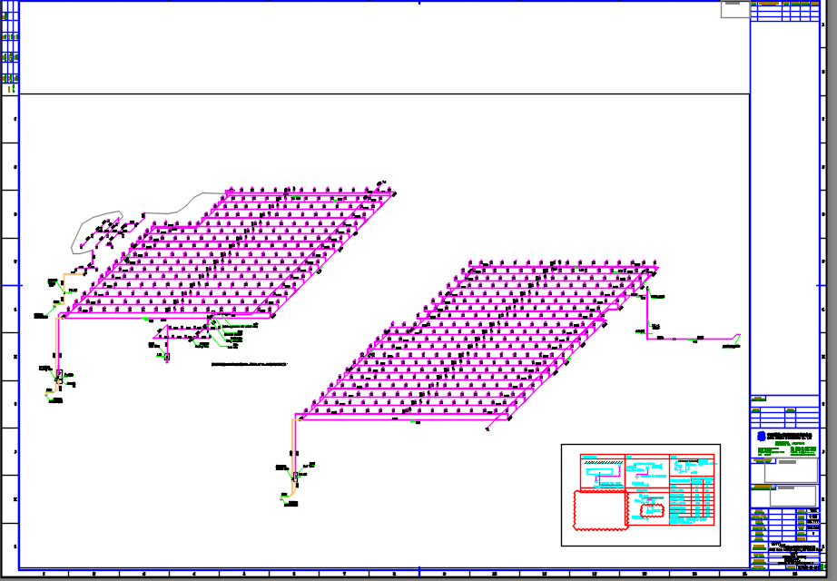 生产厂房喷淋系统平面图