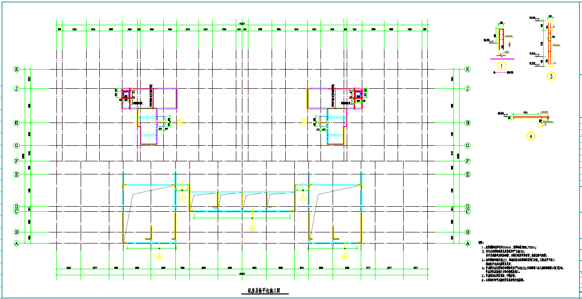 某地多层框架剪力墙结构住宅结构施工图CAD图纸