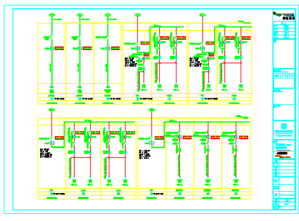 天津某综合商业广场电气地下室设备用房系统图