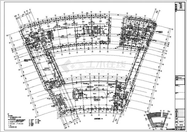 12层高层办公建筑结构水电设计施工图-图二