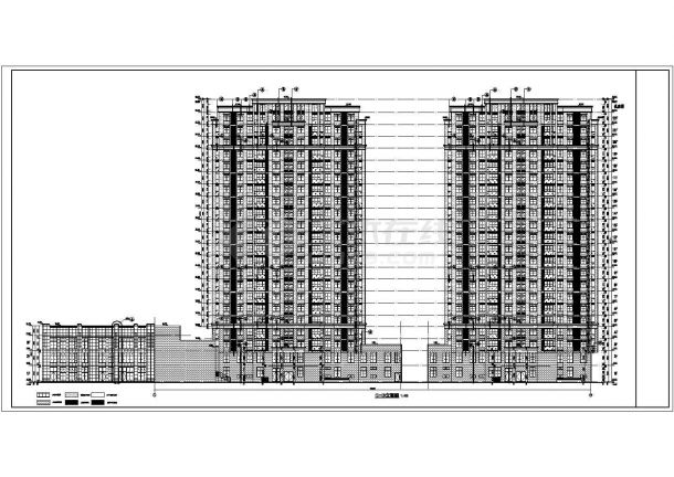22层高层住宅建筑设计施工图-图二