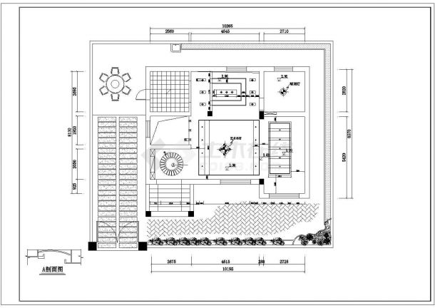 某三房两厅户型私人家居装修设计cad全套施工图（甲级院设计）-图二