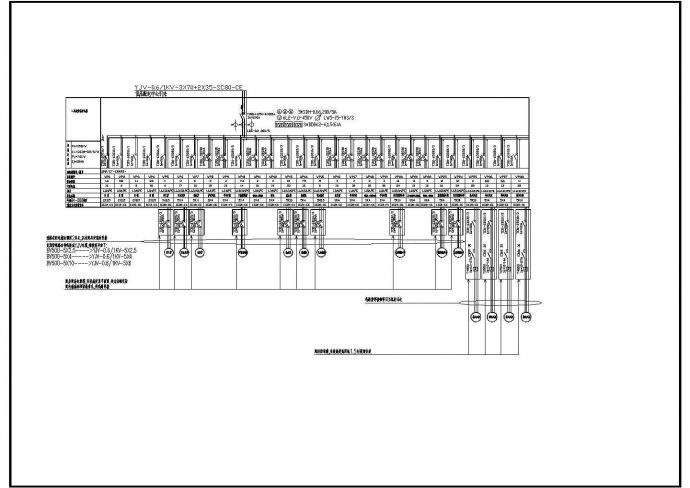 某豪华大酒店厨房配电设计cad全套电气施工图纸（标注详细）_图1