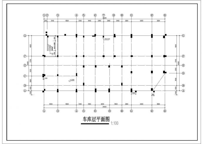 某框架结构高层住宅楼设计cad全套建筑施工图（甲级院设计，20张图）_图1