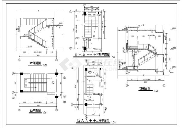 某框架结构高层住宅楼设计cad全套建筑施工图（甲级院设计，20张图）-图二