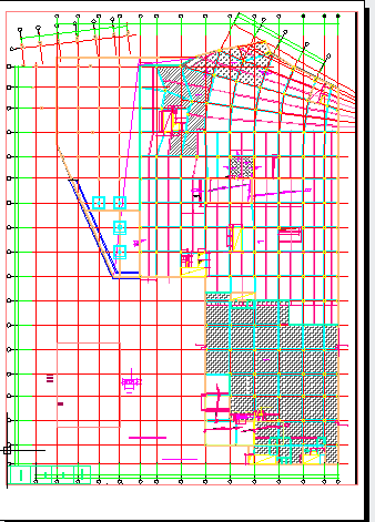 某地区国家级数字博物馆地下室结构施工CAD图纸-图一
