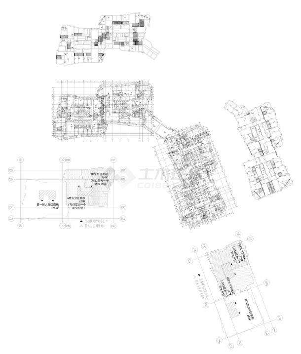 成都某大型城市综合体广场复式低层(52)施工图CAD图.dwg-图一
