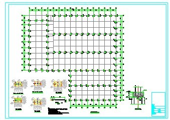 广东某厂房钢结构CAD图纸