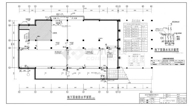 综合楼全图施工图-给排水CAD-图二