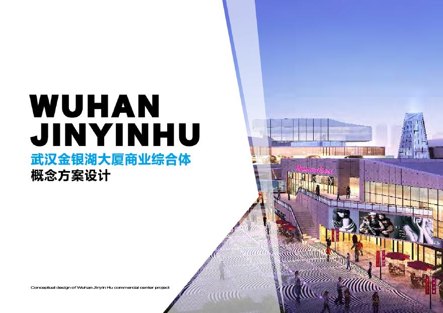 [方案][武汉]超高层新现代典雅风格商业综合体建筑设计方案文本（16年）精VIP-图一