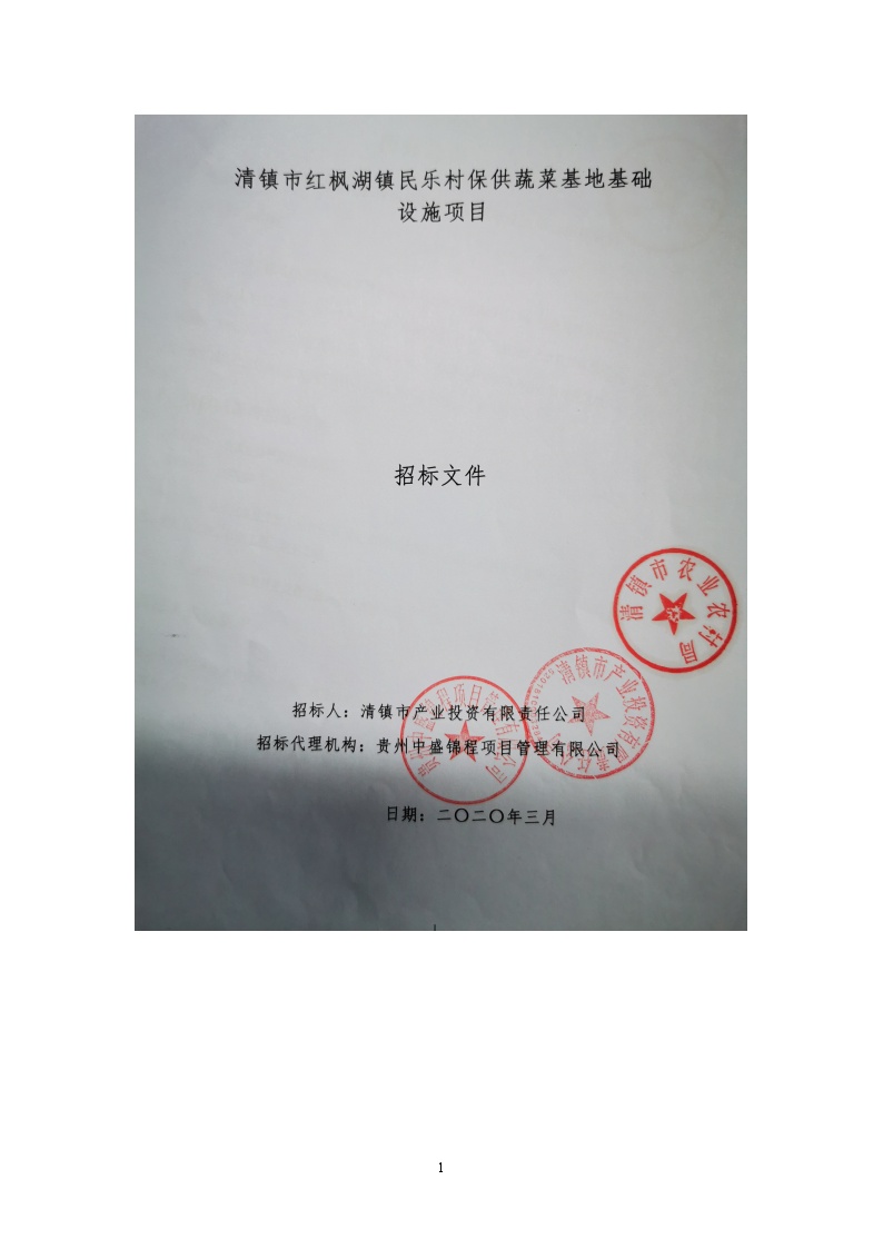 蔬菜基地基础设施项招标文件含.doc-图一