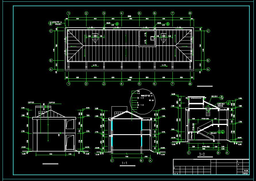 2层综合教学楼建筑结构设计施工图