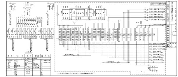 201-04 220kV II段母线PT端子箱二次接线安装图-图一