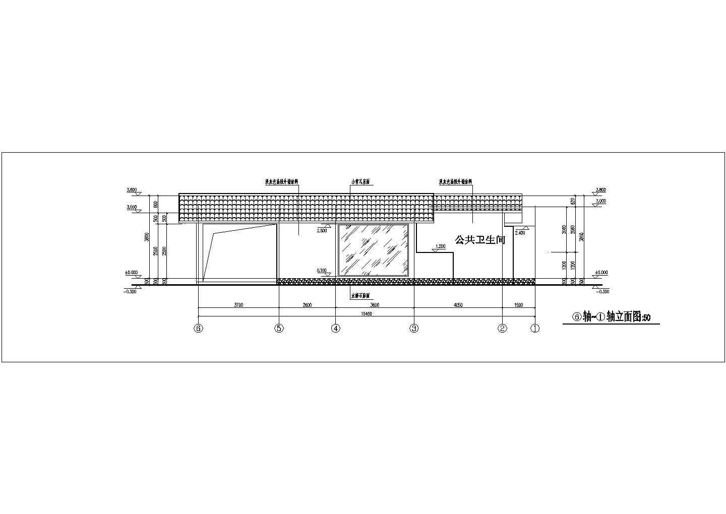 青石皮桥L9-1-1-7卫生间建筑施工图
