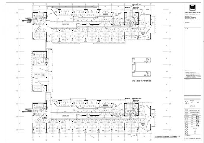 拉萨市白定医院项目一期工程-6F～10F消防平面图—住院部CAD图.dwg_图1