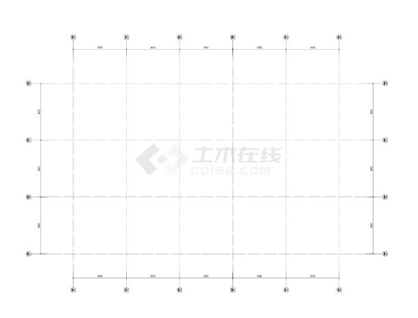 四川某办公楼17648-05-A-4号楼轴线CAD图-图一