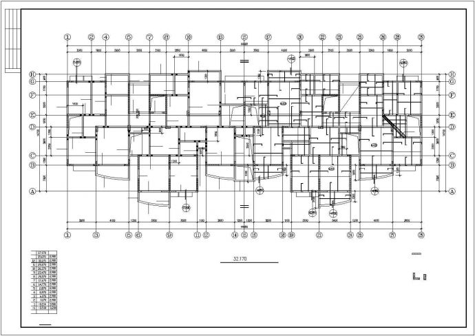 某地异型柱高层CAD结构图_图1