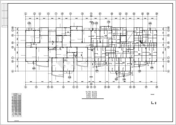 某地异型柱高层CAD结构图-图二