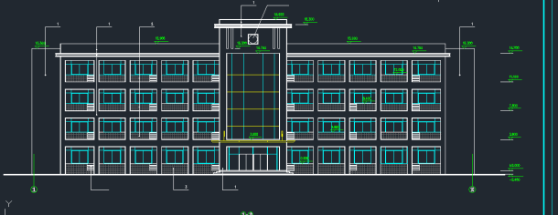 某工厂综合楼建筑设计CAD施工方案图-图二