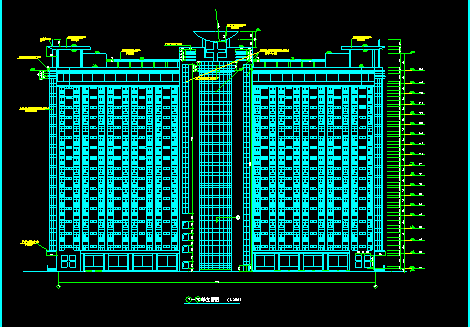 某市十八层医院住院楼建筑CD方案设计图纸-图二