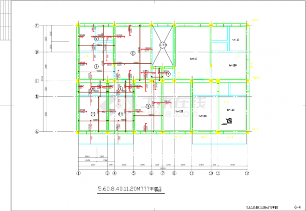 四层砌体结构住宅结构CAD方案设计施工图-图一