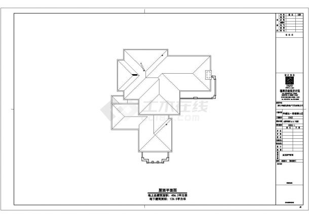 某地两层框架结构别墅建筑结构CAD设计施工图纸-图一