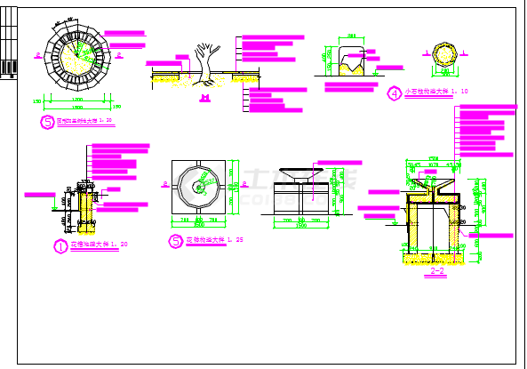 某地小型花园绿化设计施工图（全集）-图一