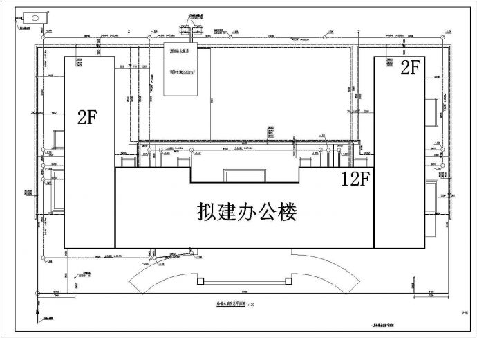 十二层综合办公楼给排水施工设计图_图1