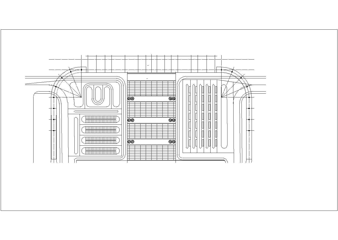 某城市中型火车站建筑设计图纸