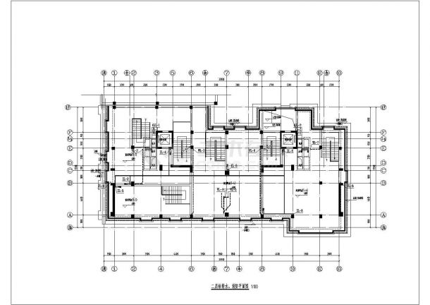 某吉庆片区棚户区住宅改造工程给排水设计CAD施工图-图二