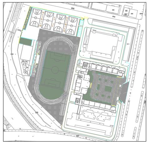 富春第七小学室外改造工程==景观土建_图1