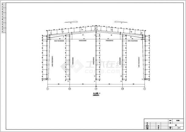 3d3s设计的22米跨度门钢-图一