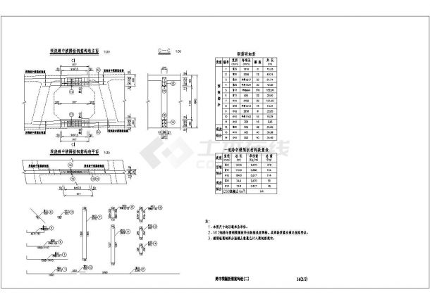 跨中横梁钢筋构造详图-图一
