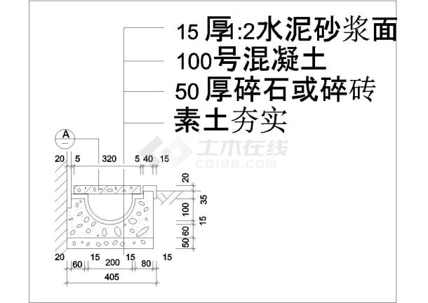 某室外构造CAD节点构造设计图纸-图一