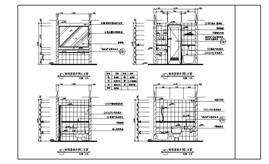 豪华宾馆套房装修设计全套CAD参考图