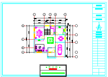 某别墅户型建筑平面方案设计cad施工图-图一