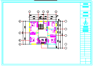 某别墅户型建筑平面方案设计cad施工图-图二