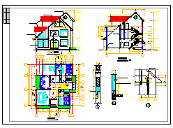 某别墅结构建筑cad设计方案图