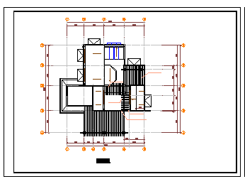 某别墅平剖面建筑cad设计施工图_图1