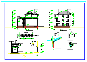 某地区别墅设计施工建筑cad图纸_图1
