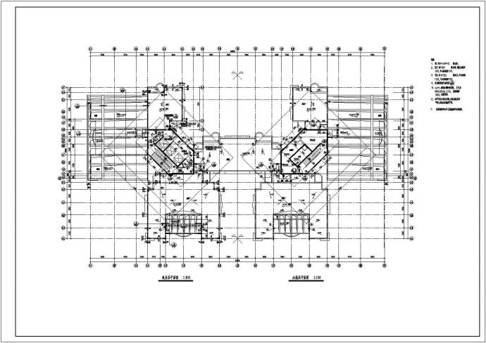 柳州高层住宅底商私人住宅楼设计CAD详细建筑施工图_图1