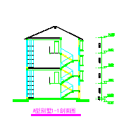 某叠加别墅方案建施cad设计图纸-图一