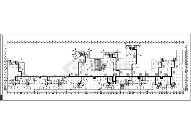 宁波A区地下车库采暖管道底商私人住宅楼设计CAD详细建筑施工图-图一