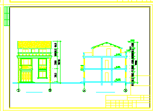 某私人住宅楼设计建筑cad方案图_图1