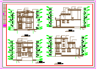 某地区小别墅设计方案建筑cad图纸_图1