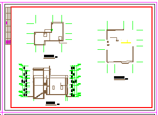 某地区小别墅设计方案建筑cad图纸-图二