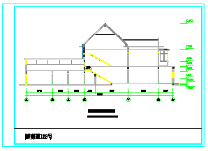 某地小别墅设计建筑cad方案图_图1