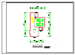 某小别墅建筑方案设计cad图纸-图一