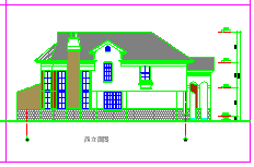 某住宅别墅cad设计建筑施工图