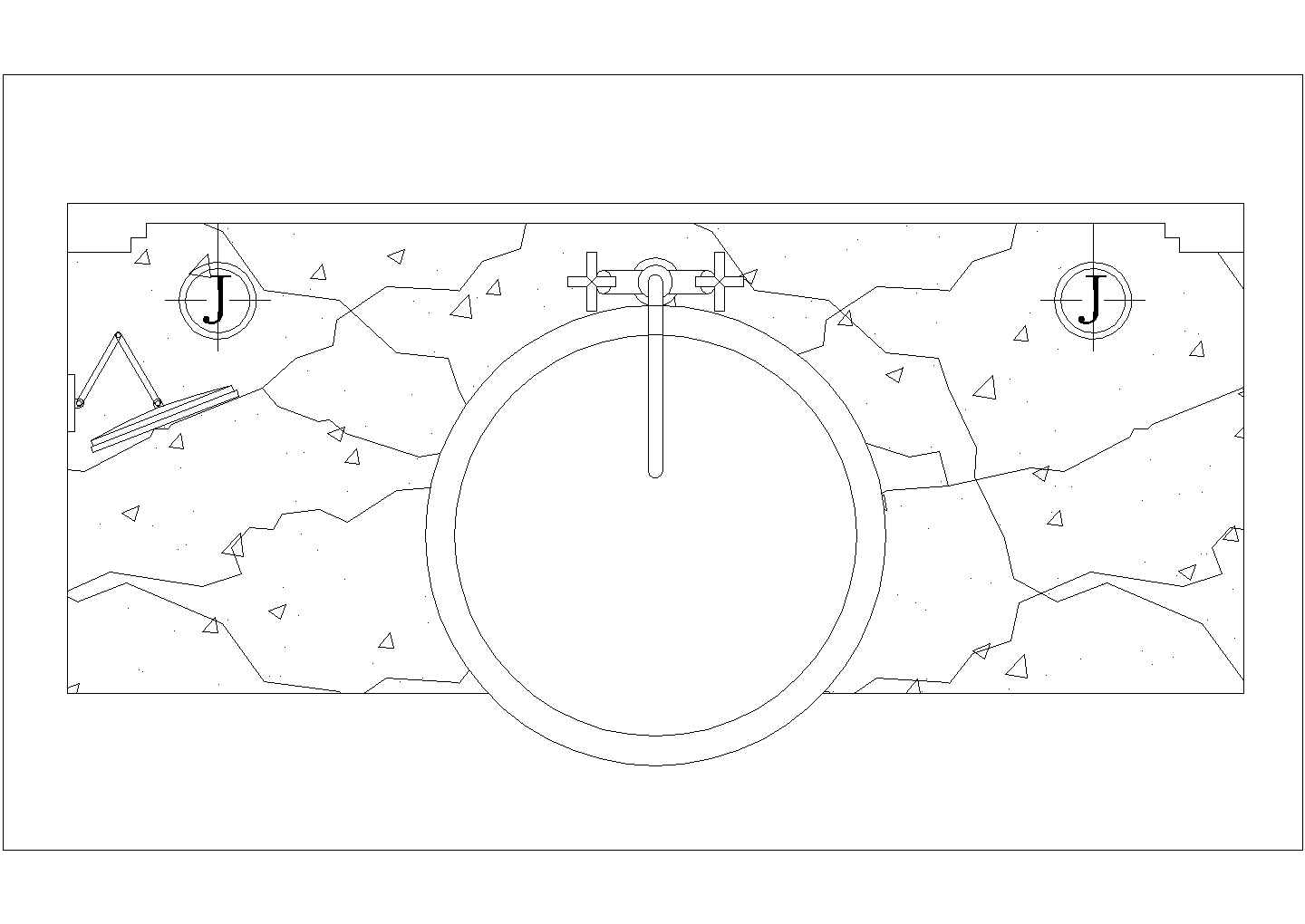 某成品洗手盆平面CAD详细设计完整图纸